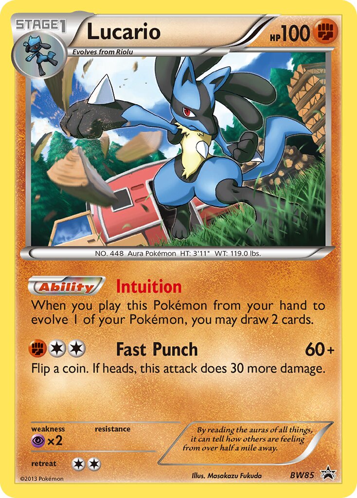 Lucario BW85 — Black & White Promos (English Pokémon TCG card)