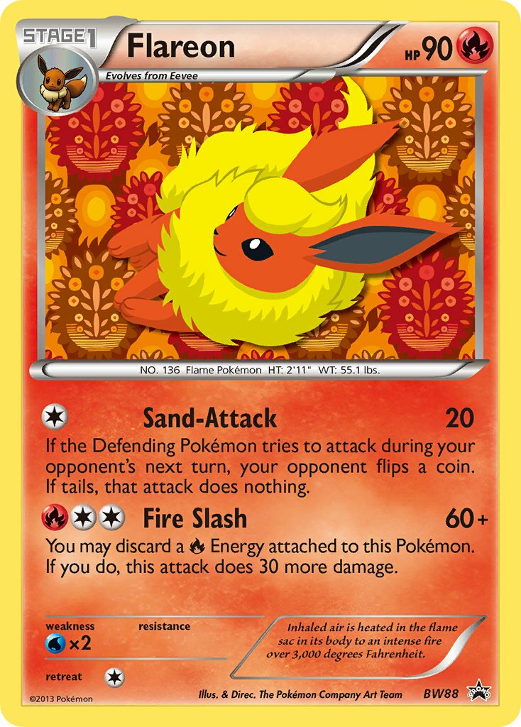 Flareon BW88 — Black & White Promos (English Pokémon TCG card)