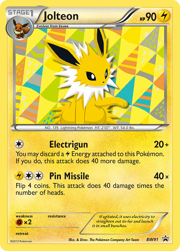 Jolteon BW91 — Black & White Promos (English Pokémon TCG card)