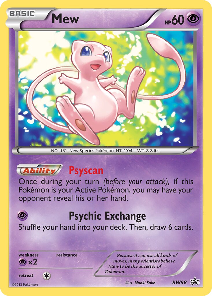 Mew BW98 — Black & White Promos (English Pokémon TCG card)