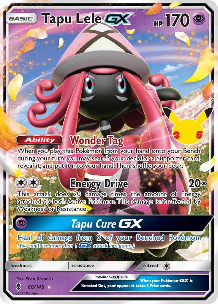 Tapu Lele-GX 060/25 — Celebrations (Classic Collection) (English Pokémon TCG card)