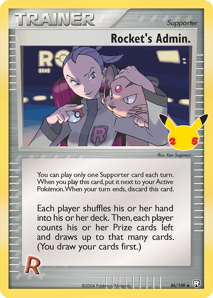 Rocket's Admin. 086/25 — Celebrations (Classic Collection) (English Pokémon TCG card)