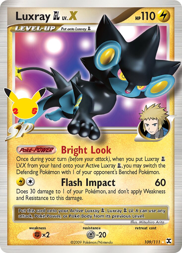Luxray GL LV.X 109/25 — Celebrations (Classic Collection) (English Pokémon TCG card)