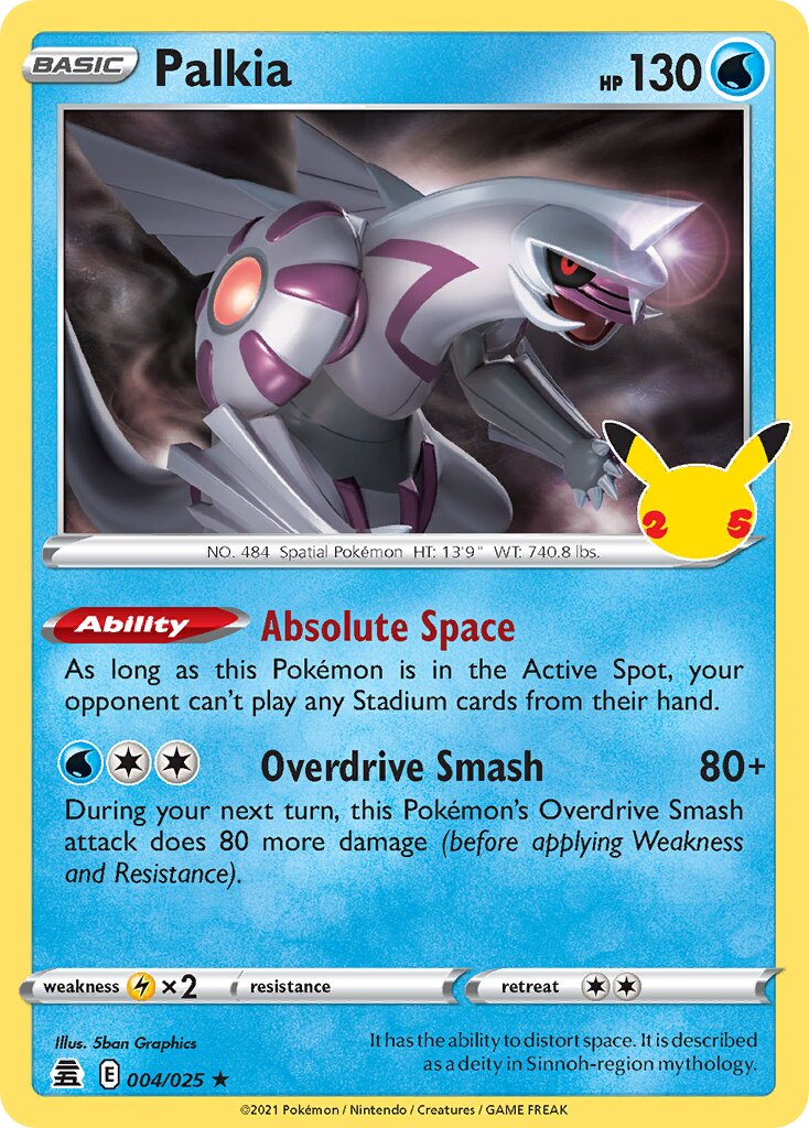 Palkia 004/50 — Celebrations (English Pokémon TCG card)
