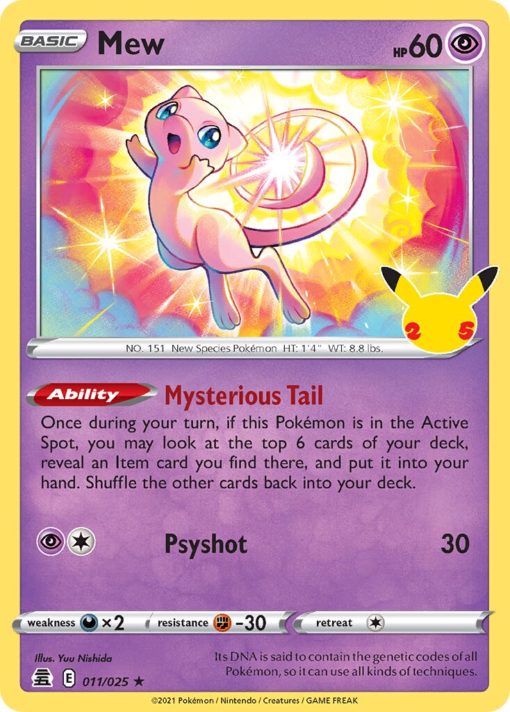 Mew 011/50 — Celebrations (English Pokémon TCG card)