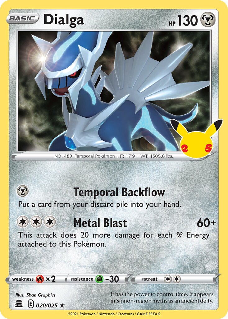 Dialga 020/50 — Celebrations (English Pokémon TCG card)
