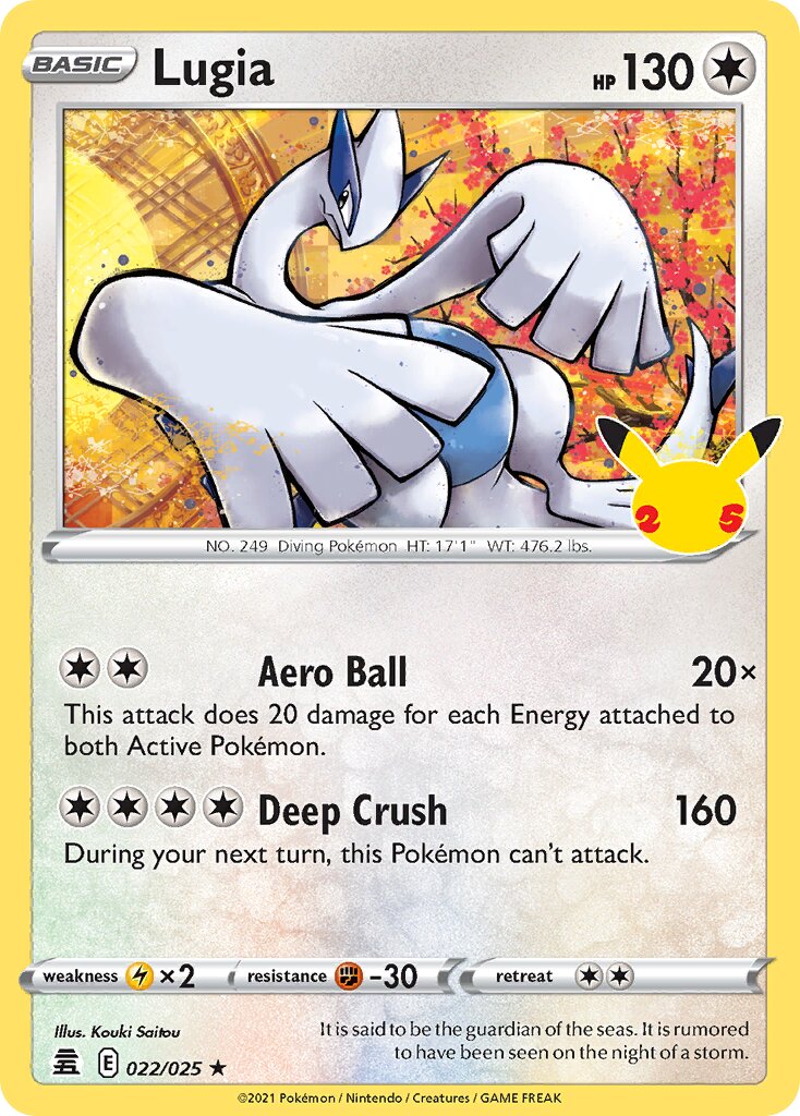 Lugia 022/50 — Celebrations (English Pokémon TCG card)