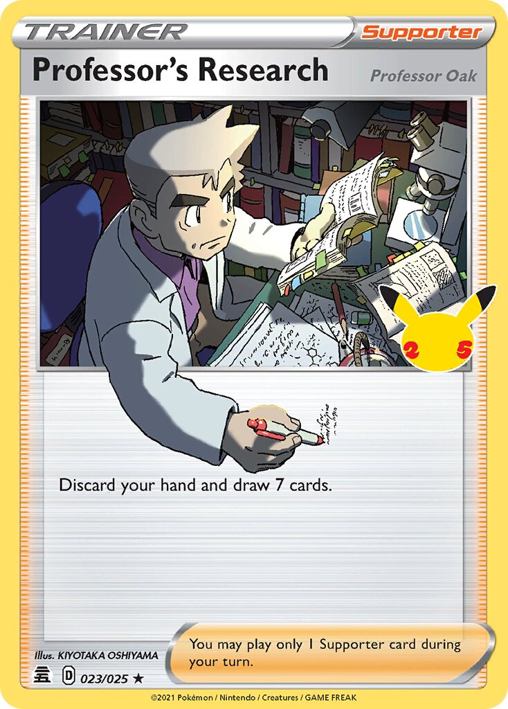 Professor's Research 023/50 — Celebrations (English Pokémon TCG card)