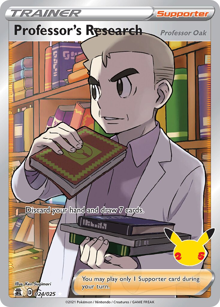 Professor's Research 024/50 — Celebrations (English Pokémon TCG card)