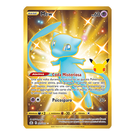 Mew 025/50 — Celebrations (English Pokémon TCG card)