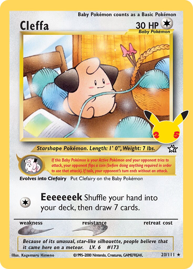 Cleffa 020/50 — Celebrations (English Pokémon TCG card)