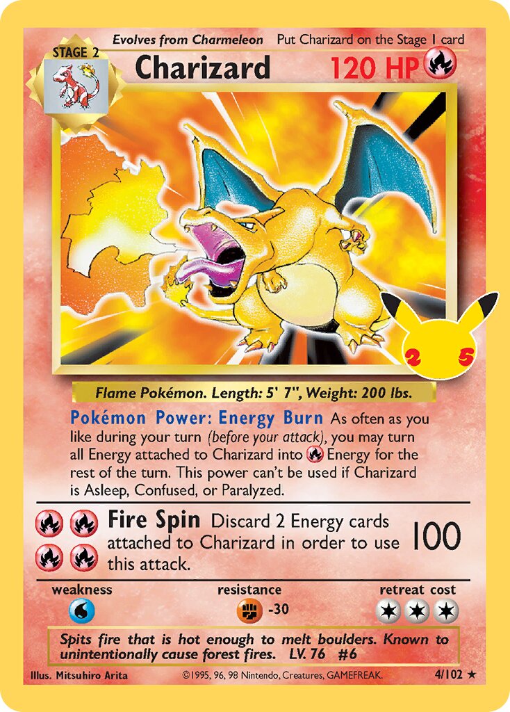 Charizard 004/50 — Celebrations (English Pokémon TCG card)