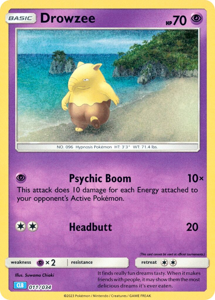 Drowzee 011 — Pokémon TCG Classic (Blastoise) (English Pokémon TCG card)