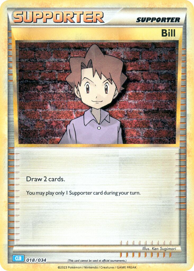 Bill 018 — Pokémon TCG Classic (Blastoise) (English Pokémon TCG card)