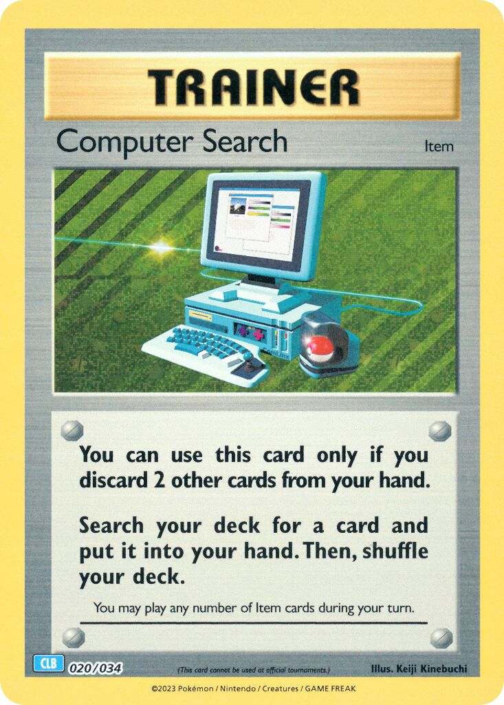 Computer Search 020 — Pokémon TCG Classic (Blastoise) (English Pokémon TCG card)