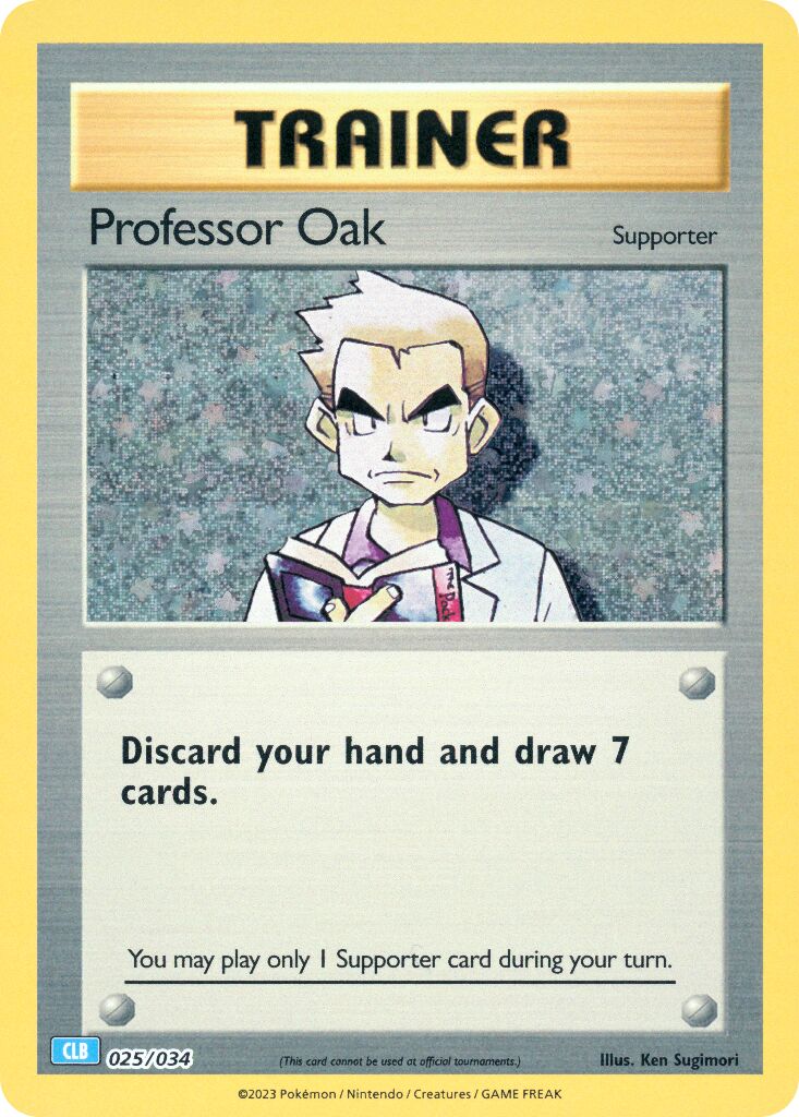 Professor Oak 025 — Pokémon TCG Classic (Blastoise) (English Pokémon TCG card)
