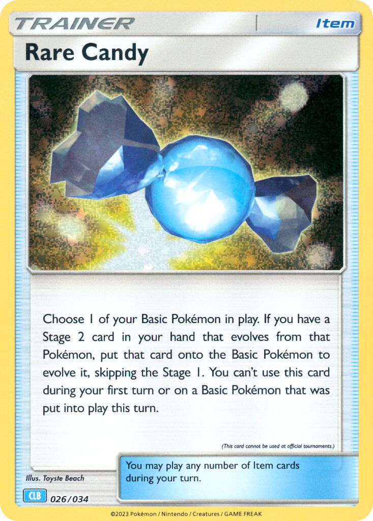 Rare Candy 026 — Pokémon TCG Classic (Blastoise) (English Pokémon TCG card)