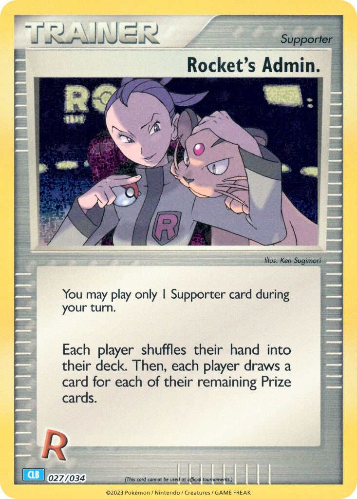 Rocket's Admin. 027 — Pokémon TCG Classic (Blastoise) (English Pokémon TCG card)