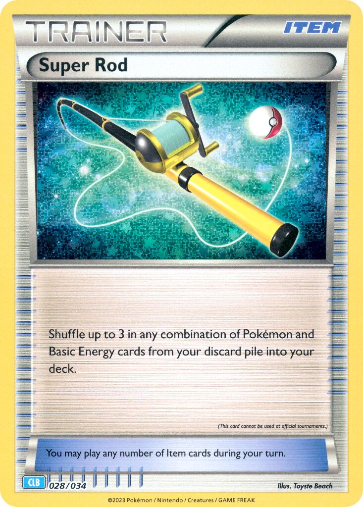 Super Rod 028 — Pokémon TCG Classic (Blastoise) (English Pokémon TCG card)