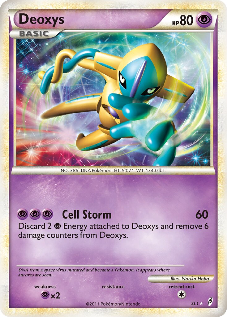 Deoxys SL1/106 — Call of Legends (English Pokémon TCG card)