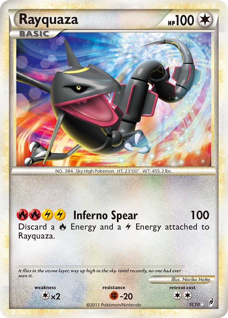 Rayquaza SL10/106 — Call of Legends (English Pokémon TCG card)