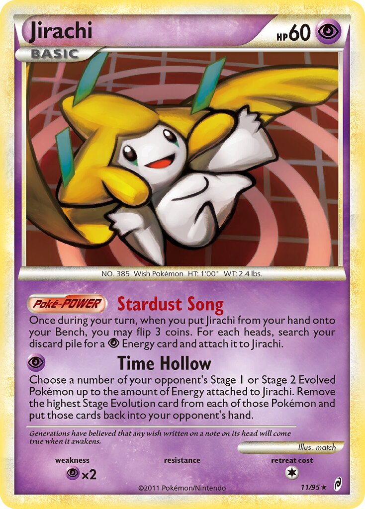 Jirachi 011/106 — Call of Legends (English Pokémon TCG card)