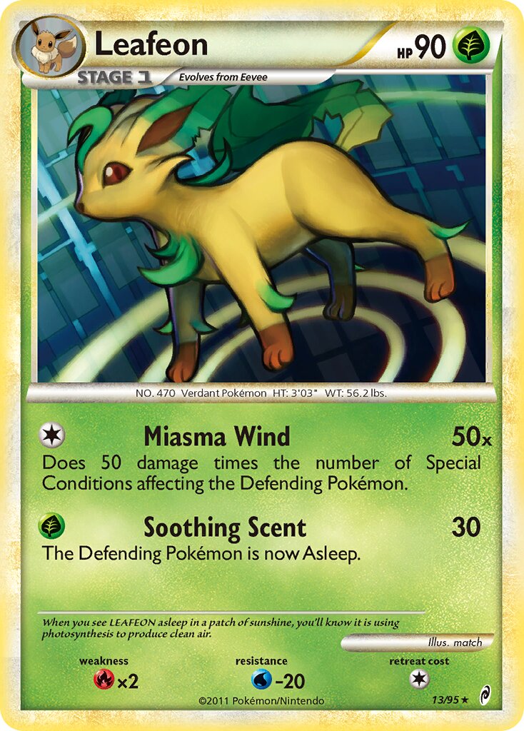 Leafeon 013/106 — Call of Legends (English Pokémon TCG card)