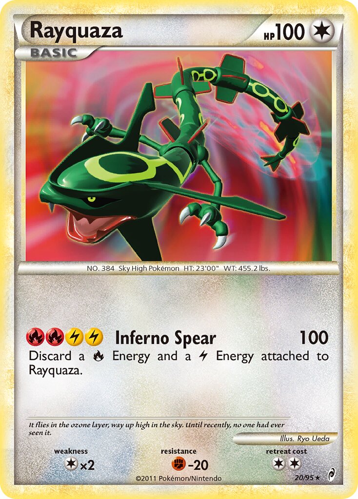 Rayquaza 020/106 — Call of Legends (English Pokémon TCG card)