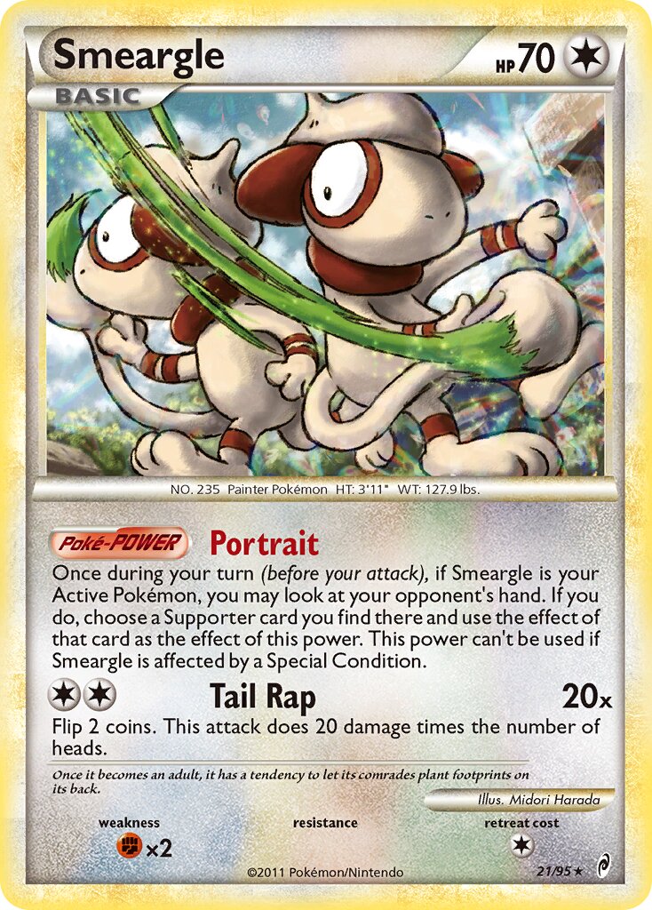 Smeargle 021/106 — Call of Legends (English Pokémon TCG card)