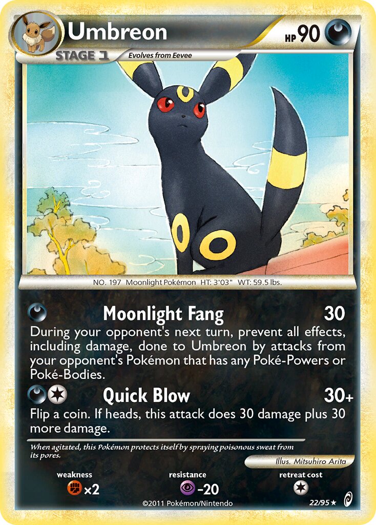 Umbreon 022/106 — Call of Legends (English Pokémon TCG card)