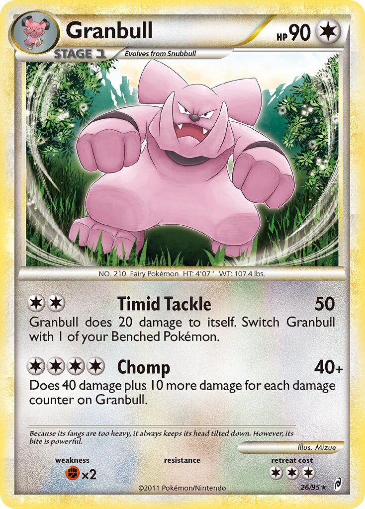 Granbull 026/106 — Call of Legends (English Pokémon TCG card)