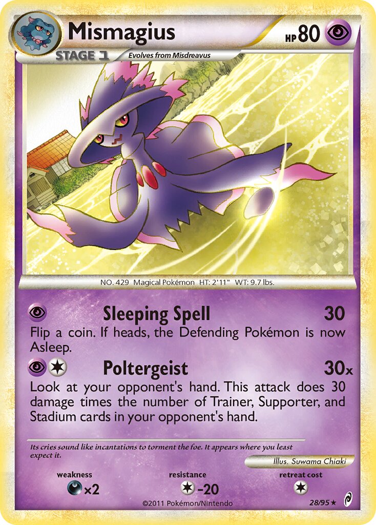 Mismagius 028/106 — Call of Legends (English Pokémon TCG card)