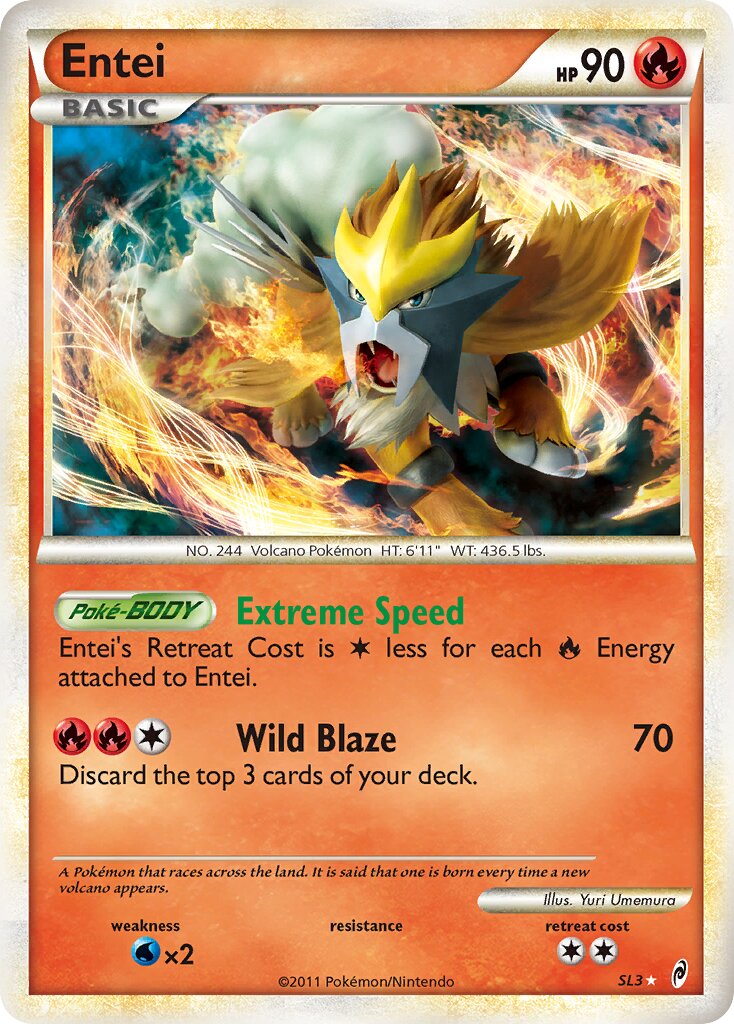 Entei SL3/106 — Call of Legends (English Pokémon TCG card)