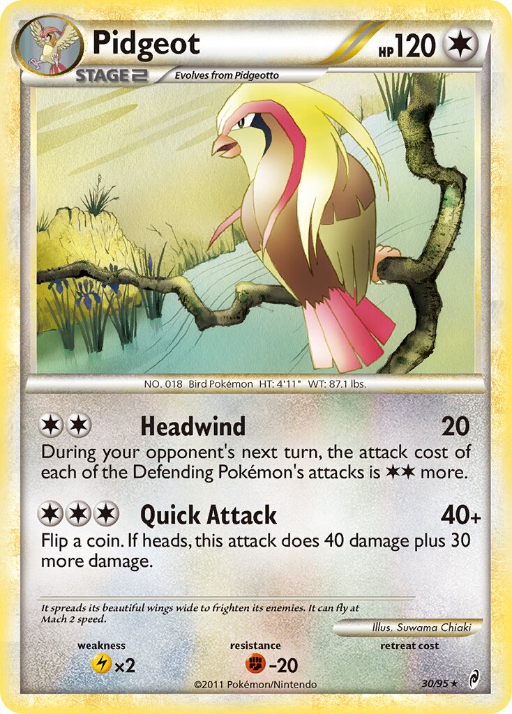 Pidgeot 030/106 — Call of Legends (English Pokémon TCG card)