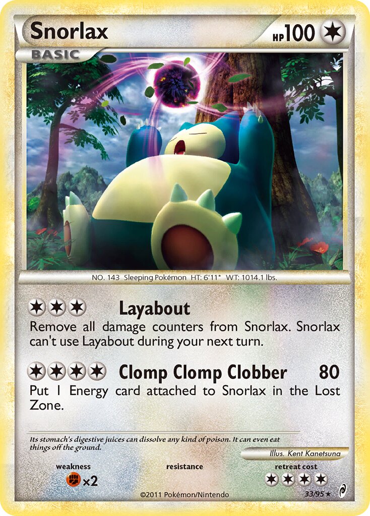 Snorlax 033/106 — Call of Legends (English Pokémon TCG card)