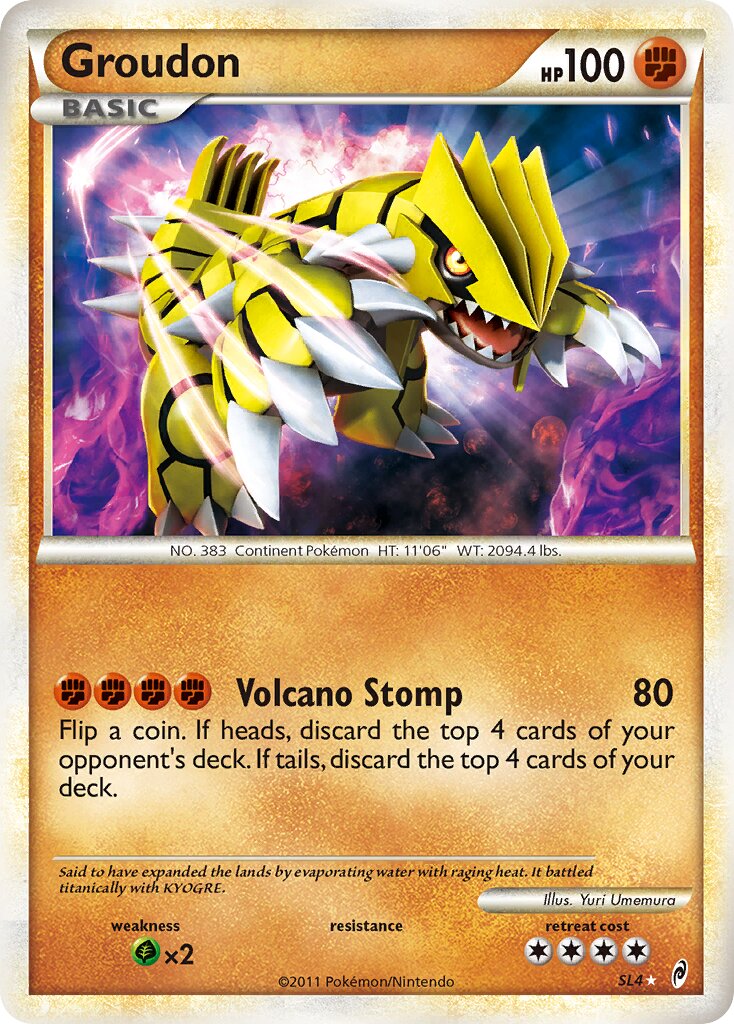 Groudon SL4/106 — Call of Legends (English Pokémon TCG card)