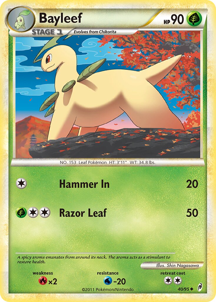 Bayleef 040/106 — Call of Legends (English Pokémon TCG card)
