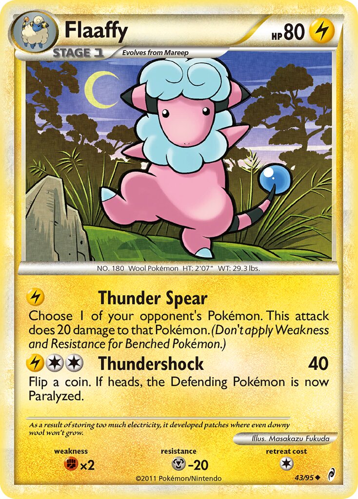Flaaffy 043/106 — Call of Legends (English Pokémon TCG card)