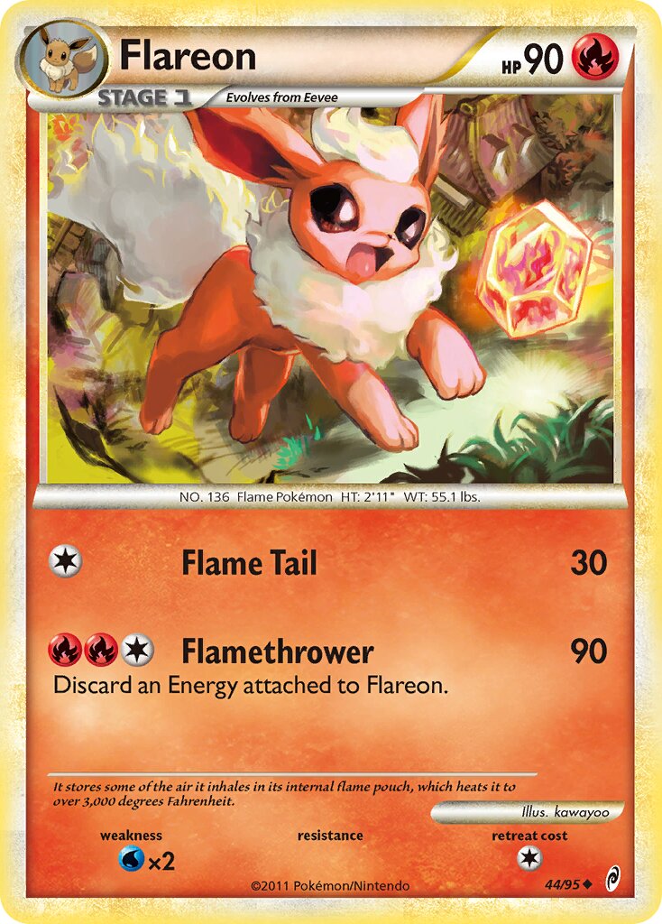 Flareon 044/106 — Call of Legends (English Pokémon TCG card)