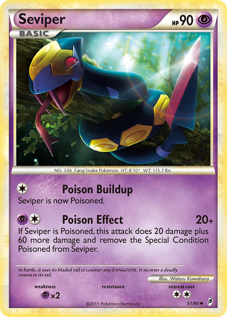Seviper 051/106 — Call of Legends (English Pokémon TCG card)