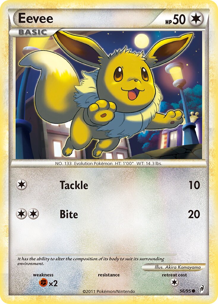 Eevee 056/106 — Call of Legends (English Pokémon TCG card)