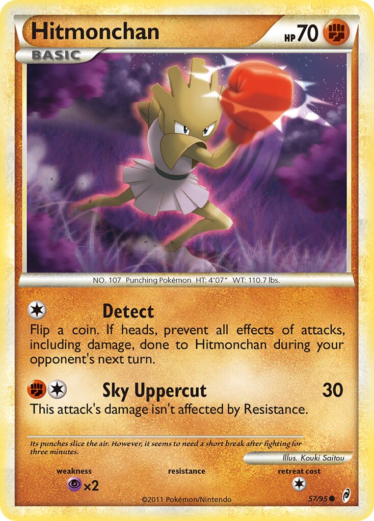 Hitmonchan 057/106 — Call of Legends (English Pokémon TCG card)