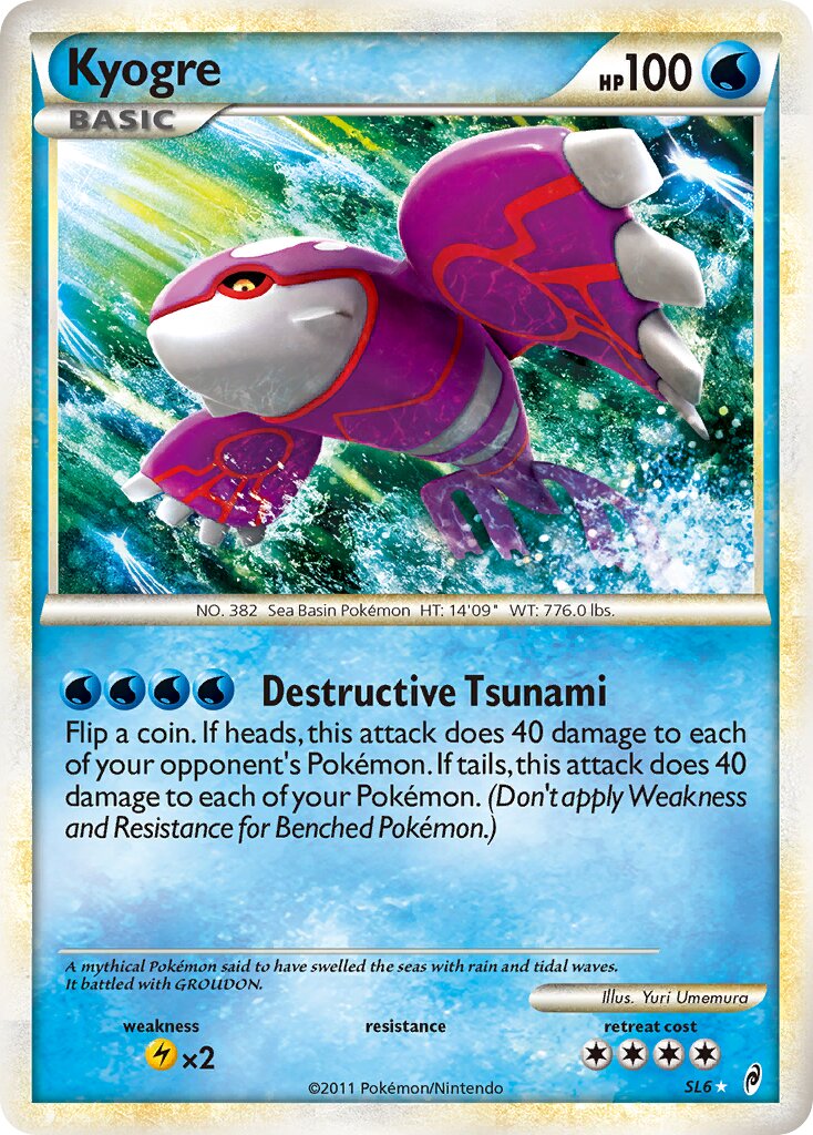 Kyogre SL6/106 — Call of Legends (English Pokémon TCG card)