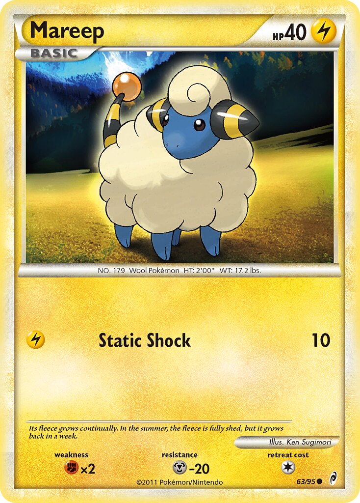 Mareep 063/106 — Call of Legends (English Pokémon TCG card)