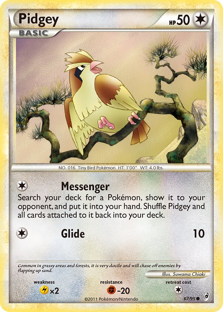 Pidgey 067/106 — Call of Legends (English Pokémon TCG card)