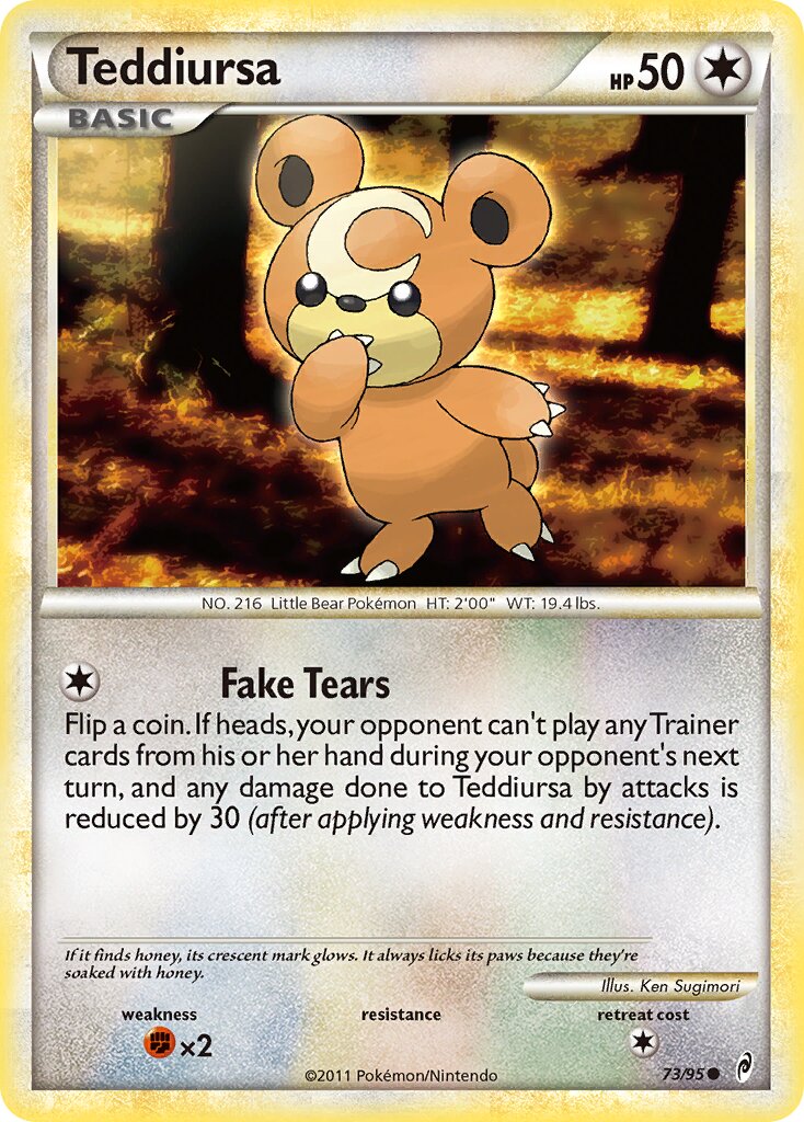 Teddiursa 073/106 — Call of Legends (English Pokémon TCG card)