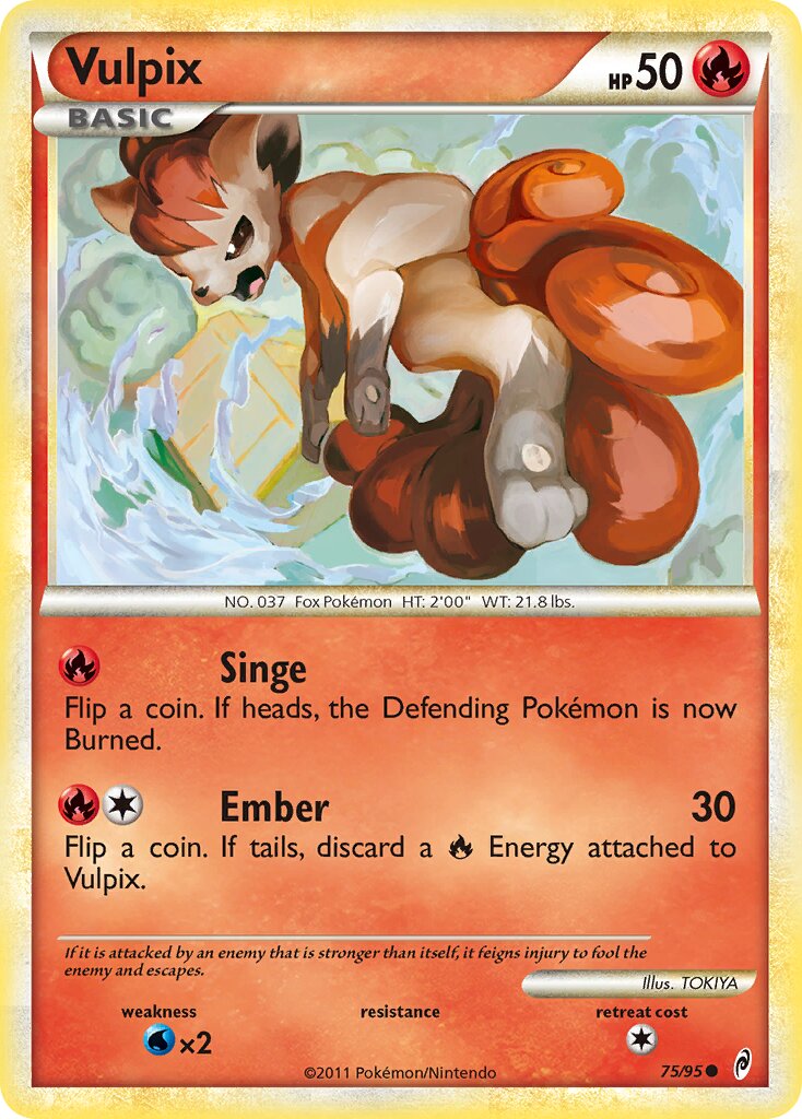 Vulpix 075/106 — Call of Legends (English Pokémon TCG card)