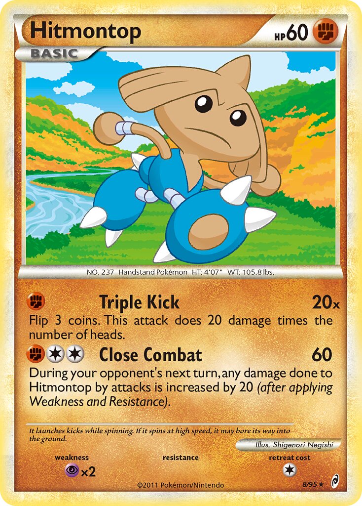 Hitmontop 008/106 — Call of Legends (English Pokémon TCG card)