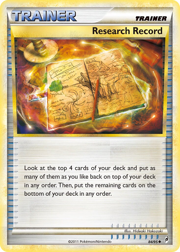 Research Record 084/106 — Call of Legends (English Pokémon TCG card)