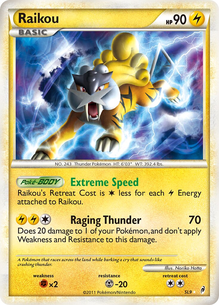 Raikou SL9/106 — Call of Legends (English Pokémon TCG card)